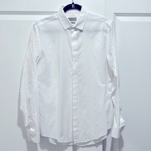 Zara Man Button Down Slim Fit Long Sleeve Shirt